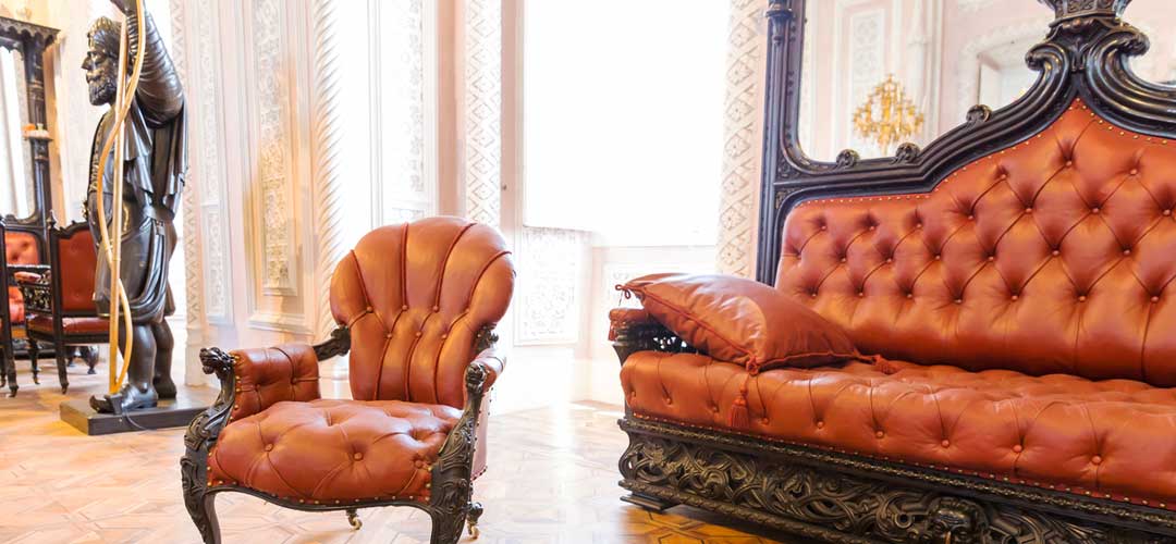 Antique leather furniture 