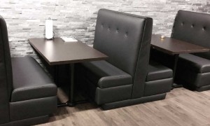 Classy modern booth seating 